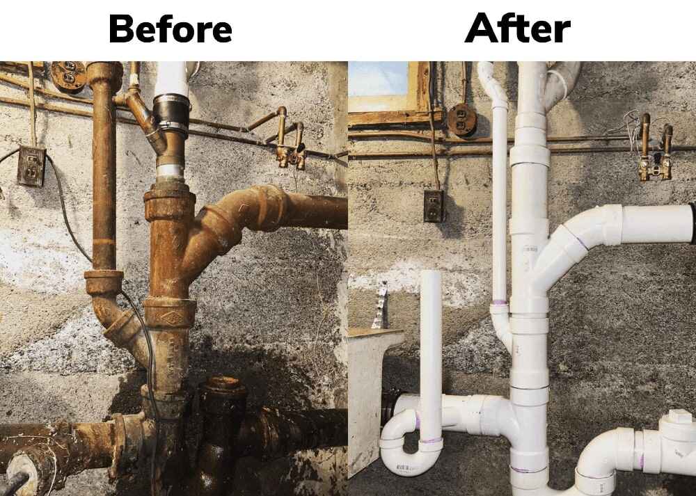 Proyecto comercial antes y después